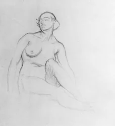 Studio di una donna nuda, 1915